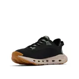 Zapatillas Columbia Drainmaker XTR para hombre, color negro con detalles en verde y suela beige. Diseño sin cordones, con capellada de malla de secado rápido, entresuela ligera con puertos de drenaje y suela de goma con micro ranuras para mayor tracción.