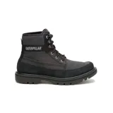 Bota de caña media Caterpillar Colorado 2.0 Canvas para hombre, color gris oscuro, con cordones y suela de goma.