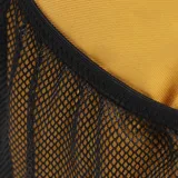 Mochila Caterpillar modelo Tokyo Urban Backpack, color mostaza, con compartimento principal acolchado para laptop de 15,6", correas de malla Airmesh ajustables y dos bolsillos laterales de malla.