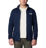 Campera polar Columbia con cierre frontal, bolsillos laterales con cierre y logo de la marca bordado en el pecho.