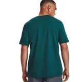 Remera Under Armour de hombre color azul marino, de corte clásico y manga corta. Presenta el logo de la marca estampado en blanco en el pecho.
