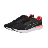 Championes Puma Transport de mujer, color negro con detalles en rosa y blanco.