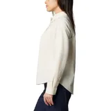 Camisa negra de manga larga para mujer, marca Columbia, modelo Silver Ridge 3.0. Confeccionada con tejido de secado rápido y protección solar UPF 50.