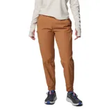 Pantalón jogger color marrón, con cintura elástica, bolsillos laterales y traseros. Confeccionado con tecnología Omni-Shade™ Broad Spectrum UPF 50 y Omni-Shield™.