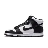 Championes Nike Dunk High Retro de hombre, color blanco y negro.