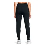 Pantalón de jogging Under Armour color lila, de corte ajustado, con cintura alta elástica, bolsillos laterales y logo de la marca en la cadera.