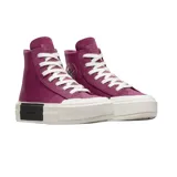 Championes Converse CTAS Cruise Hi color borgoña, de caña alta y plataforma blanca con detalle negro.