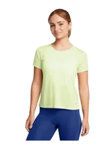 Remera deportiva negra de manga corta, marca Under Armour, modelo Launch Shortsleeve.