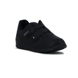 Championes Kolosh negros con doble tira de velcro y detalle de strass en el lateral.