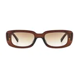 Lentes de sol unisex de diseño moderno, con  filtro UV 400 y marco reciclado en color negro.