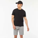 Bermudas deportivas grises con bolsillos laterales con cierre.