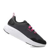 Championes urbanos Topper grises con detalles en negro y fucsia, capellada de mesh y suela blanca.