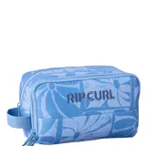 Neceser Rip Curl con estampado floral en tonos celeste y azul.