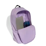 Mochila Adidas Classic Daily color lila con logo Adidas en blanco.