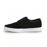 Zapatillas de skate Emerica Figgy G6, color negro con suela blanca.