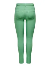 Pantalón de calce ajustado color verde menta.