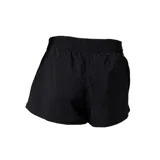 Short de running negro con cintura elástica y logo de New Balance estampado en la pierna izquierda.