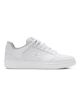 Championes Under Armour UA Official de cuero blanco, con logo de la marca en el lateral y suela de goma.