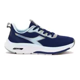 Zapatillas de running para hombre, con diseño moderno en color marino y celeste, ideal para el deporte.