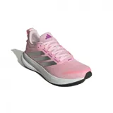 Championes Adidas Runfalcon 5 para mujer, color rosado con detalles plateados y suela blanca.