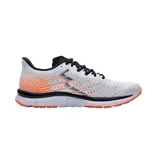 Championes de running 361 Kairos, color blanco con detalles en naranja y negro.