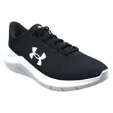 Championes de running Under Armour Phade RN 3, color azul con logo verde flúor y suela blanca.