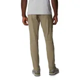 Pantalón de senderismo color caqui, repelente al agua y resistente a las manchas, con tejido elástico en dos direcciones. Cuenta con cinturón integrado removible, bolsillos laterales, bolsillo de seguridad con cremallera, bolsillo cargo, pernera con ceñidor en el dobladillo, bolsillos traseros, trabilla multiuso para el cinturón y malla de ventilación en la parte posterior de las rodillas.