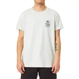 Remera verde agua con estampa en el pecho de una palmera y el texto "KANVAS by KATIN".