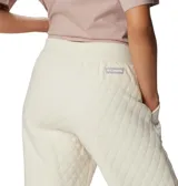 Pantalón deportivo acolchado color borgoña, con cintura elástica ajustable y bolsillos laterales.