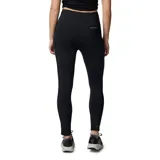 Calza deportiva negra de tiro alto, confeccionada en poliéster reciclado y elastano, con tecnología Omni-Wick™ y bolsillo lateral en la pierna.