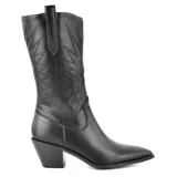 Bota texana de color beige, con diseño elegante y tacón alto, ideal para un look casual.