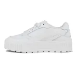 Championes Puma Karmen Ii Idol, color blanco, con plataforma y detalles en cuero sintético.