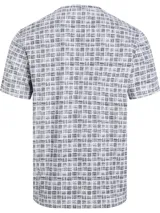 Remera Calvin Klein de hombre con estampado de cuadros en blanco y negro.