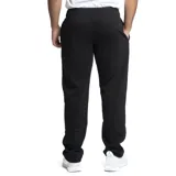Pantalón de jogging negro de felpa con cintura elástica y logo de Umbro estampado en blanco en el muslo izquierdo.