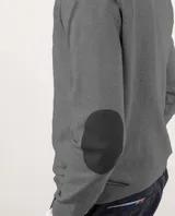 Jersey Cuello Pico Coderas Gris