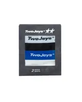 Pack de dos boxers de algodón con cintura elástica y logo de la marca TwoJeys.