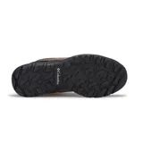 Championes de trekking impermeables Columbia Redmond V2 Mid, color marrón con detalles en negro y amarillo.
