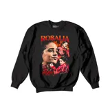 Buzo negro de algodón con estampado de la cantante Rosalía.