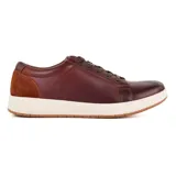 Zapato casual Hi-Tec Chailey de cuero color marrón con cordones, suela blanca y detalles en gamuza.