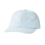 Gorro celeste con logo Rip Curl bordado en blanco en el frente.