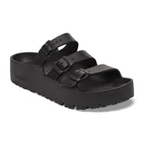 Sandalias de plataforma Papillio modelo Florida III Flex Plataform EVA, color negro, con tres correas ajustables con hebillas.