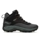 Botas de trekking impermeables Merrell Thermo Kiruna 2 Mid Waterproof, color negro con detalles en gris.