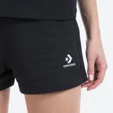 Short de algodón gris con el logo de Converse en la parte inferior.