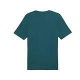 Remera de corte clásico con cuello redondo y mangas cortas, fabricada en una mezcla suave de algodón y poliéster, con logo de la marca en el frente.