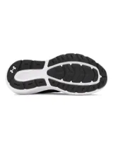 Championes de running Under Armour Charged Rogue 5 para mujer, color lila y gris con logo en el lateral.