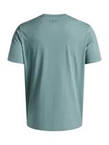 Remera Under Armour Sportstyle de hombre color verde agua, de corte clásico, manga corta y cuello redondo. Logo de la marca estampado en el pecho.