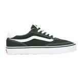 Championes Vans Brooklyn LS color verde oscuro con detalles en blanco.