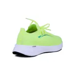 Championes deportivos Actvitta color amarillo flúor, acordonados, con suela blanca y detalles en negro.