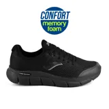 Championes Joma Zen Men 2321 color negro, de diseño urbano, con capellada de malla transpirable, plantilla Memory Foam y suela con tecnología Slip-Resistant.