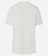 Remera blanca de algodón con estampa de Billie Eilish.